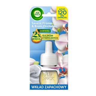 Air Wick Essential Oils Wkład zapachowy świeże pranie i biała orchidea 19 ml