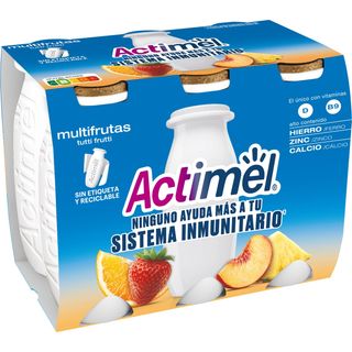 Actimel Multifrutas, Botellin Pack 6X100Gr 600 G