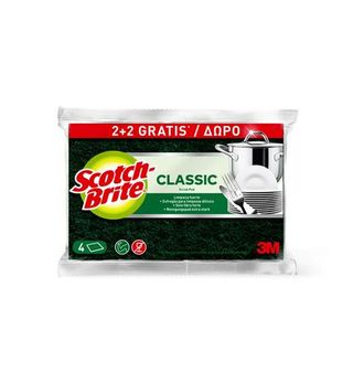 Estropajo Scotch-Brite Fibra Verde 2+2 Uds.
