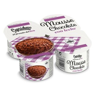 Mousse De Chocolate Con Leche Dia Caprichoso Pack 4 X 60 G