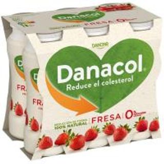Yogur Líquido Danacol De Fresa Danone 6X100 Ml. (7051709)