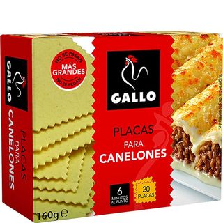 GALLO Placas De Canelones 160 G