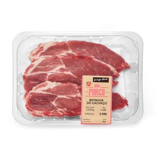 Bifinhos do Cachaço de Porco Embalados 600g