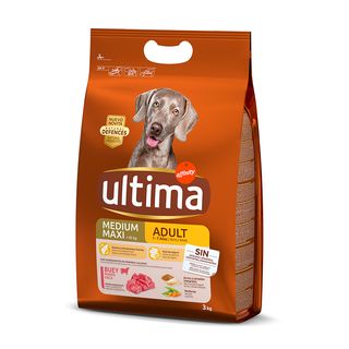 Affinity Ultima Adult Medium/Maxi Buey Pienso Para Perros 3Kg