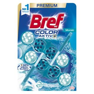 Bref Zawieszka do WC Color Aktiv+ Morski, 2x50 g