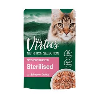 Virtus cat n.s. busta gr.70 sterilised salm quinoa