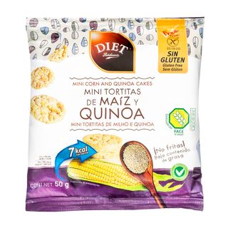 DIAT RÁDISSON Mini Tortitas De Maíz Y Quinoa, 50G