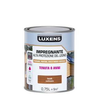 IMPREGNANTE PROTETTIVO PER LEGNO BASE ACQUA TEAK ALTA PROTEZIONE LUXENS 750 ML - 470005497