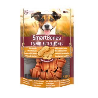 Smartbones Huesos De Mantequilla De Maní Mini Para Perros 0.128Kg