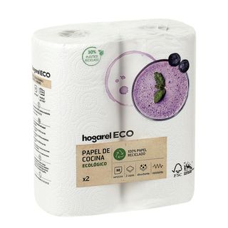 Papel De Cocina Compacto Reciclado Hogarel Eco 2 Uds (278774)