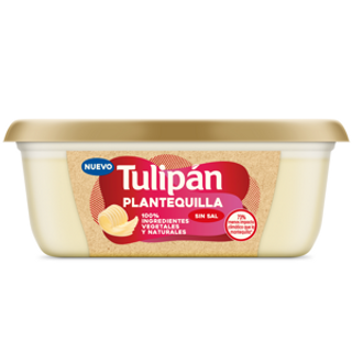 Margarina Tulipan Plantequilla sin Sal 200 Gr.