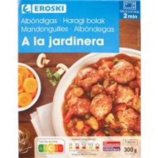 Albóndigas A La Jardinera Eroski Bandeja 300 G (23440985)