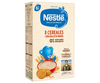Papillas 8 Cereales Con Galleta Nestle 475 Grs.