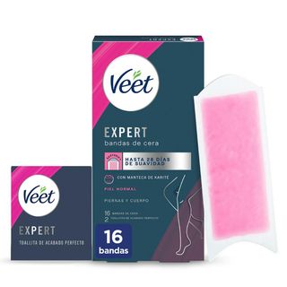 Veet Expert Bandas de Cera Fría Depilatoria Piernas y Cuerpo 16U (162332)
