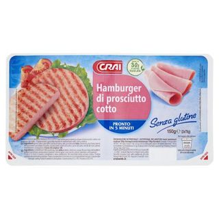 Crai Hamburger di prosciutto cotto 2 x 75 g