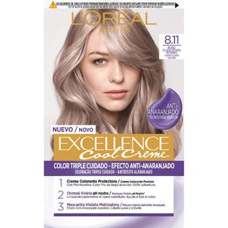 Tinte Rubio Claro Ceniza Nº 8,11 Excellence Cool Creme 1 Ud (272490)
