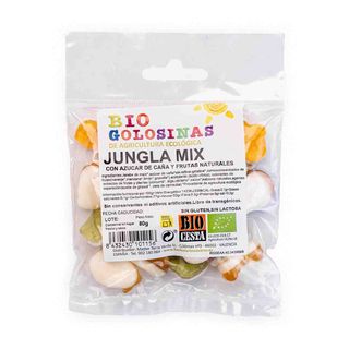Golosinas bio Jungla Mix 80g Bio Cesta
