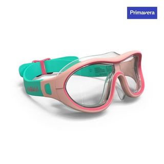 Gafas Natación Niños Máscara Swimdow Rosa Verde Cristales Claros Talla Única Verde