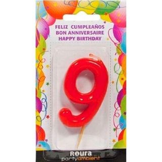 Vela Aniversario Roja N.9 (19260413)