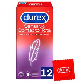 Preservativos Sensitive Contato Total - Durex - 12 unidades