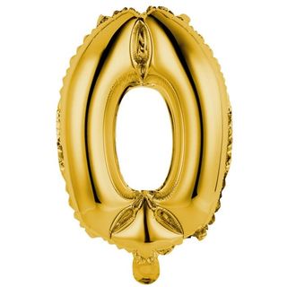 Globo Oro Reutilizabl 35Cm Nº0