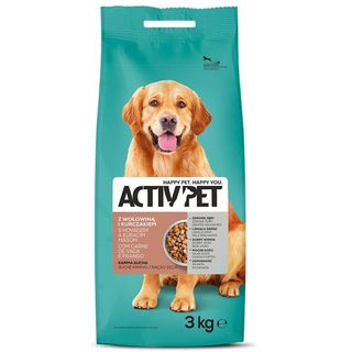 Activ Pet Karma dla psa sucha z wołowiną i kurczakiem 3 kg