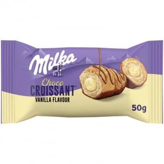Croissant Con Relleno Sabor Vainilla Milka 50 G.