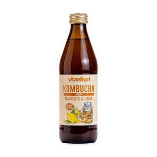 Kombucha Sabor Maracuyá y Limón 330ml Voelkel