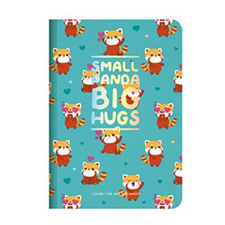 Caderno Espiral Pequeno Pautado - Red Panda