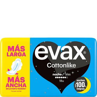 EVAX Compresa Con Alas Noche 18 Unidades