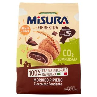 Misura Fibrextra Biscotti integrali Cioccolato Fondente 260 g