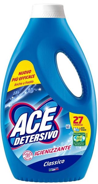 ACE DETERSIVO LAVATRICE LIQUIDO CLASSICO 27 LAVAGGI   FAT00597