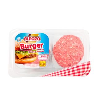 ELPOZO Burguer Mixta Cerdo Y Vacuno, 360G