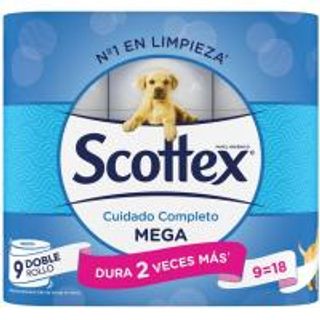 Papel Higiénico Scottex Megarollo, Paquete 9 Rollos (17028994)