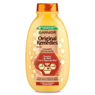 Champú Tesoros de Miel Original Remedies Frasco 250 Ml.