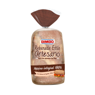 Pan Artesano Integral Bimbo 550Gr.