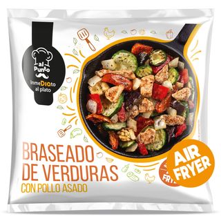 Braseado De Verduras Con Pollo Asado Dia Al Punto Bolsa 400 G