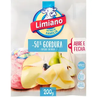Limiano Queijo Flamengo Light -50% Gordura em Fatias embalagem 200 g - 18382701433