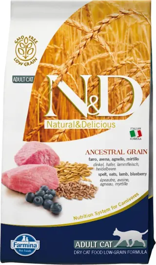 N&d ancestral gatto adult agnello mirtillo 300g