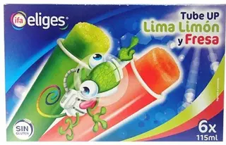 Helado Tube Up De Lima Y Fresa Ifa Eliges Pack De 6 Unidades De 115Ml