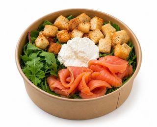 Insalata con songino salmone Philadelphia e crostini 390 g
