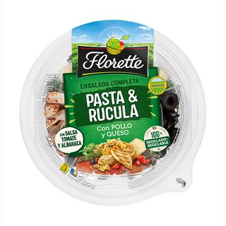 Florette barqueta ensalada pasta y rúcula 320 gr