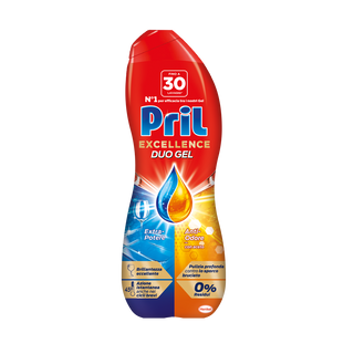 Pril Excellence Duo Gel Anti Odore 30 Lavaggi - 000340059