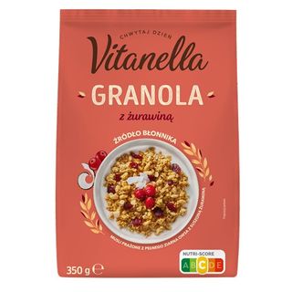 Vitanella Granola z żurawiną, 350 g