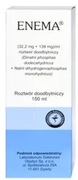 Enema 32,2 mg + 139 mg/ml 150 ml