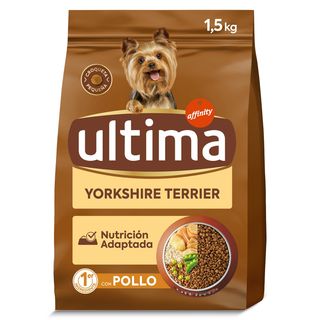 Alimento Para Perros Yorkshire Terrier Con Pollo Y Arroz Ultima 1.5 Kg