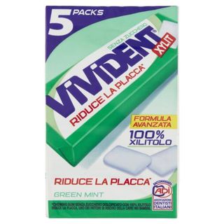 Vivident Xylit Green Mint 5 Packs 67,5 g