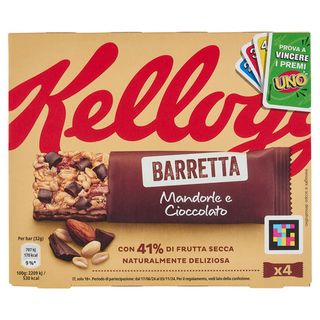 Kellogg's Barretta Mandorle e Cioccolato 4 x 32 g - 5053827161947
