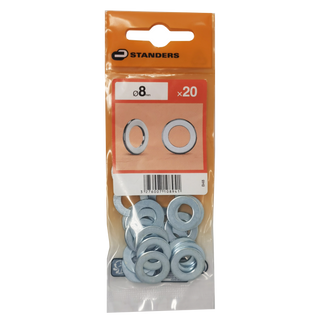 20 Anilhas Estreita Zinc D8 (82583049)