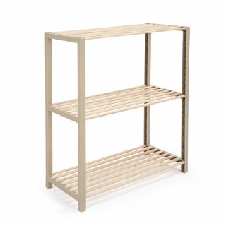 Scaffale 3 ripiani in legno - 65x78x29 cm